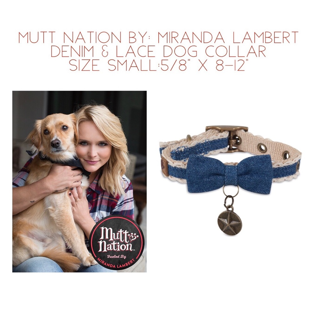 Denim & Lace Dog Collar By: Miranda Lamber…